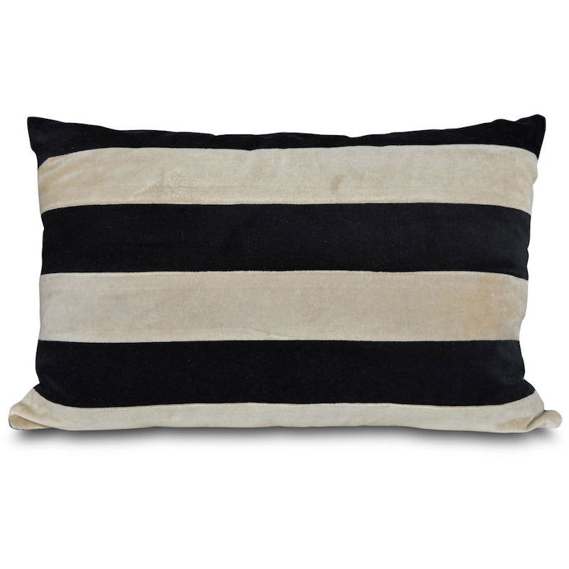 Pathi Pillow Black / Beige, 60x38 cm