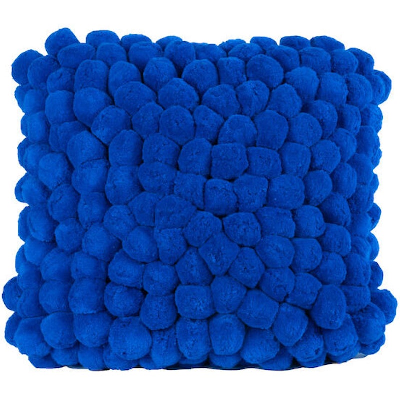 Pom Pom Cushion 45x45 cm Blue from ByON RoyalDesign