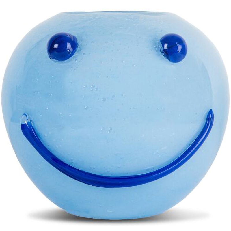 Happy Vase, Blue