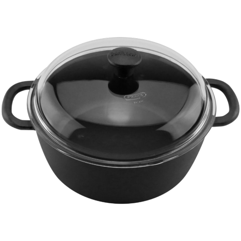 Cast Iron Pot With Glass Lid, 4 L