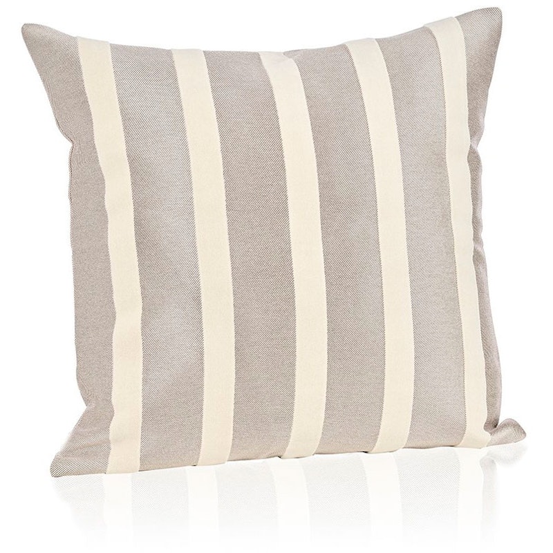 Luxury Cushion Cover Striped 50x50 cm, White