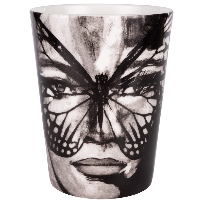 Golden Butterfly Mug 35 cl, Black