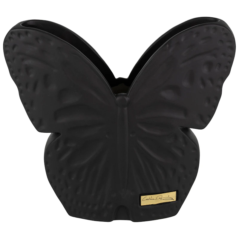 Secret Butterfly Vase Small, Black