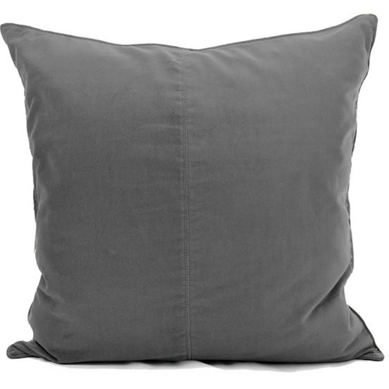 Velvet Cushion Cover 50x50 cm, Dark Grey