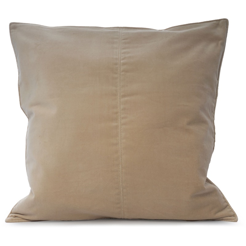 Velvet Cushion Cover 50x50 cm, Beige