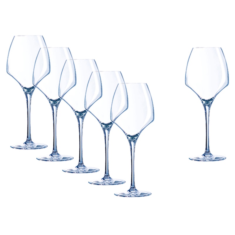 White Wine Glass Clear 6-pack