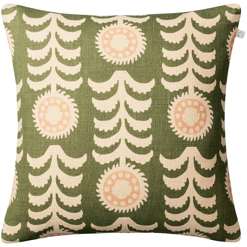 Alok Cushion Cover 50x50 cm, Light Beige / Cactus Green / Rose