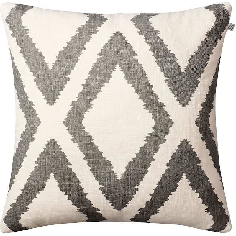 Diamond Cushion 50x50 cm, Grey / Off White