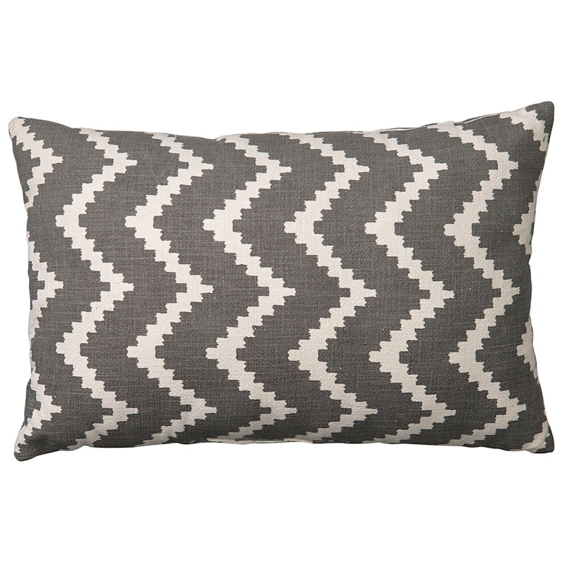 Ikat Sema Cushion 40x60 cm Outdoor, Grey / Off-white