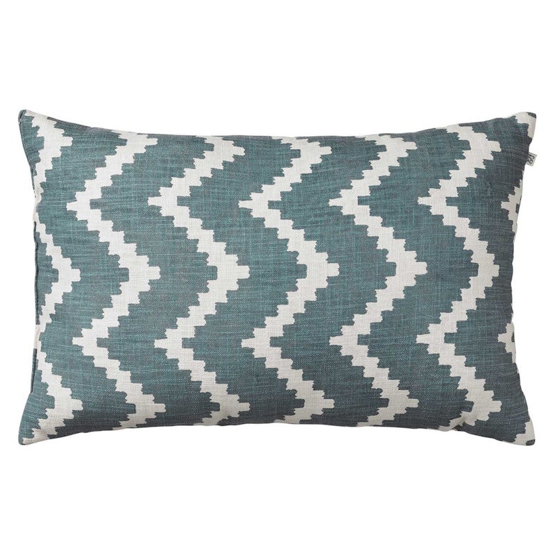 Ikat Sema Cushion 40x60 cm Outdoor, Heaven Blue / Off-white