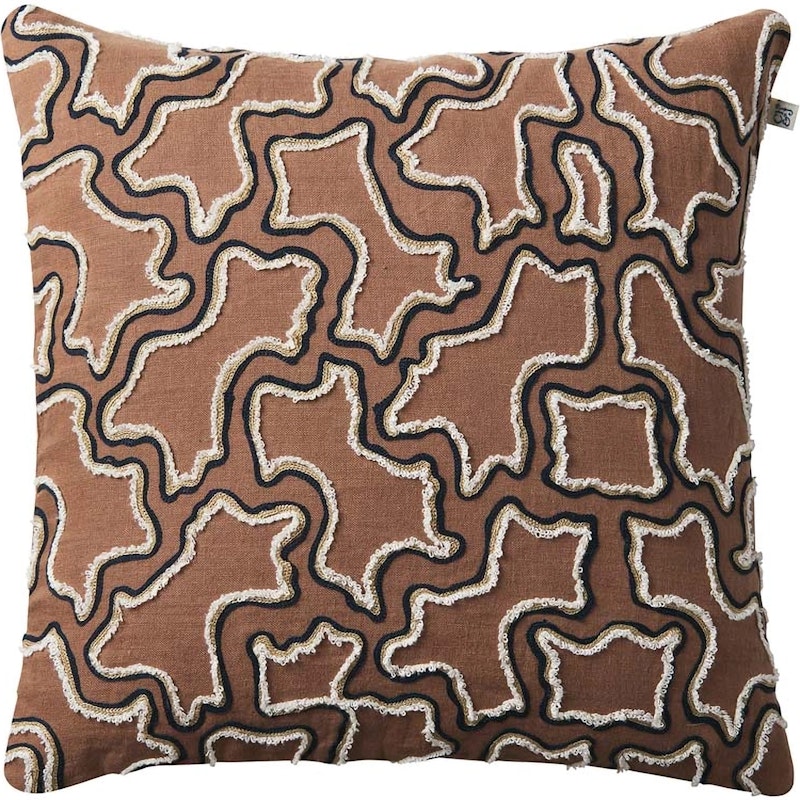 Kamal Cushion Cover 50x50 cm, Cognac