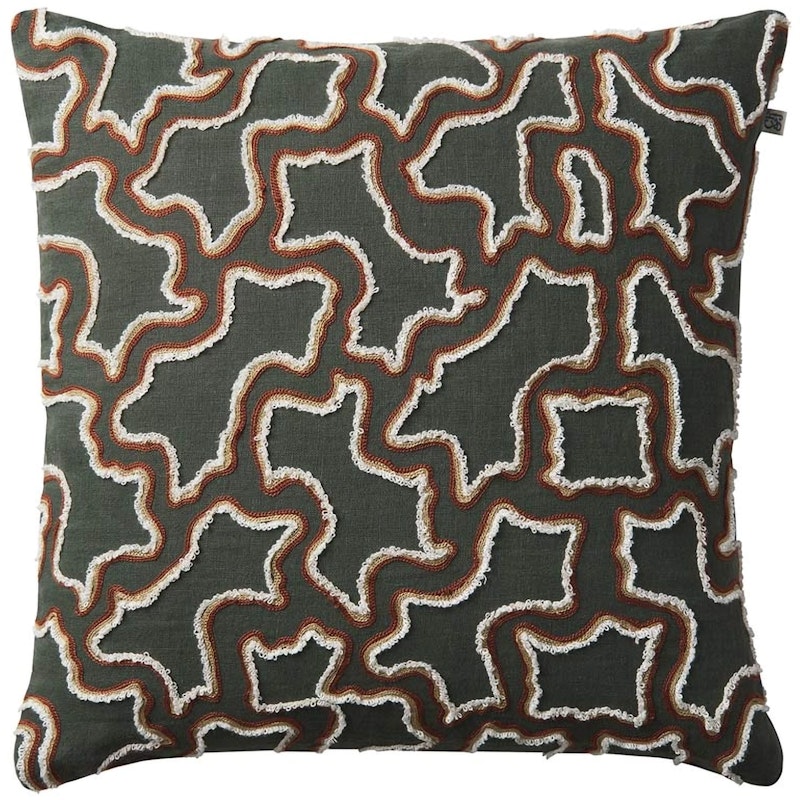 Kamal Cushion Cover 50x50 cm, Forest Green