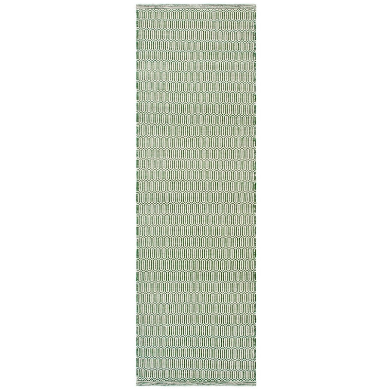 Mohini Wool Rug 80x250 cm, Green