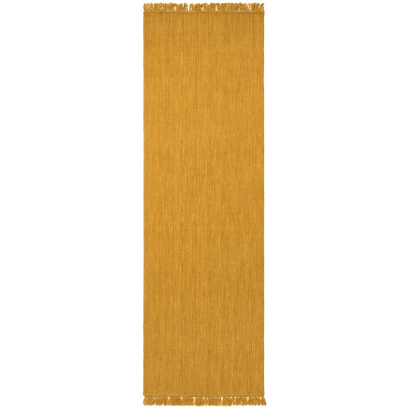 Nanda Wool Rug 80x250 cm, Masala Yellow