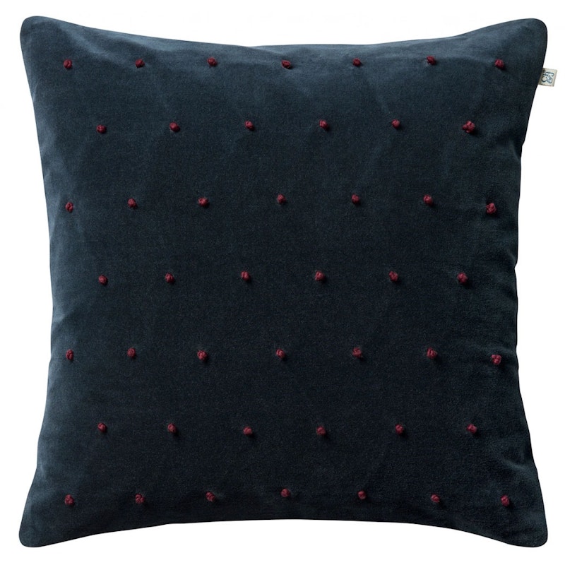 Roma Cushion Cover 50x50 cm, Sea Blue / Ruby