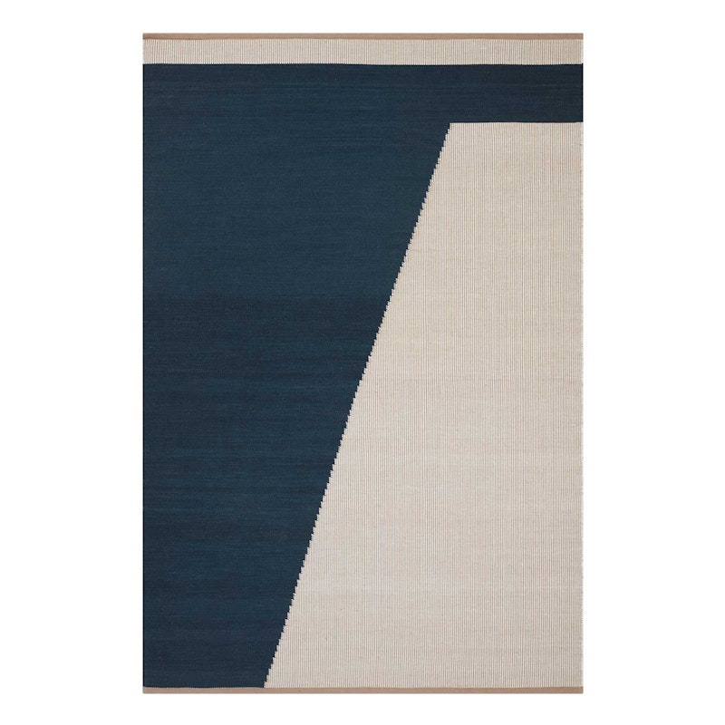 Una Traceable Rug 230x320 cm, Dark Blue/Beige/Off White