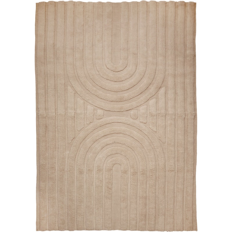 Curve Rug 250x350 cm, Natural Beige