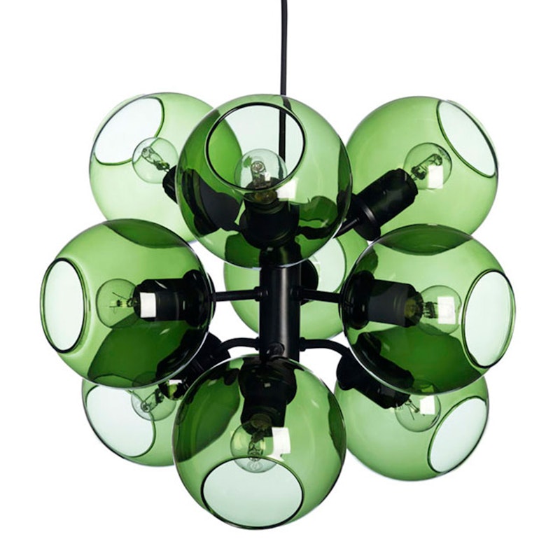 Tage 50 Chandelier, Black / Green