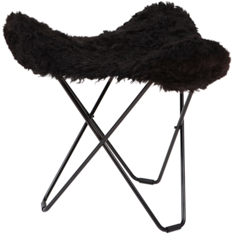 Flying Goose Iceland Stool, Shorn Black/Black