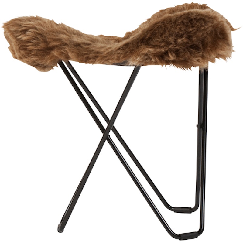 Flying Goose Iceland Stool, Shorn Brown/Black