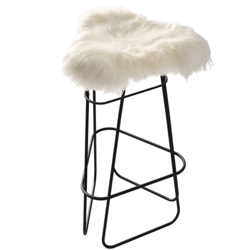 Iceland Barstool 82 cm, Black / Wild White