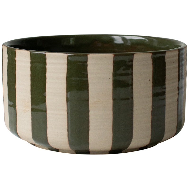 Line Stripe Bowl / Pot, Green