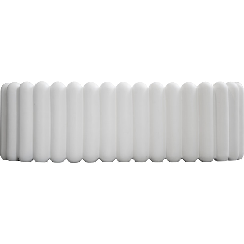 Mist Oval Pot XL, White