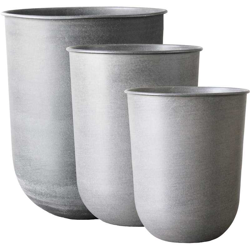 Out Pot, 3-pack, Light Grey