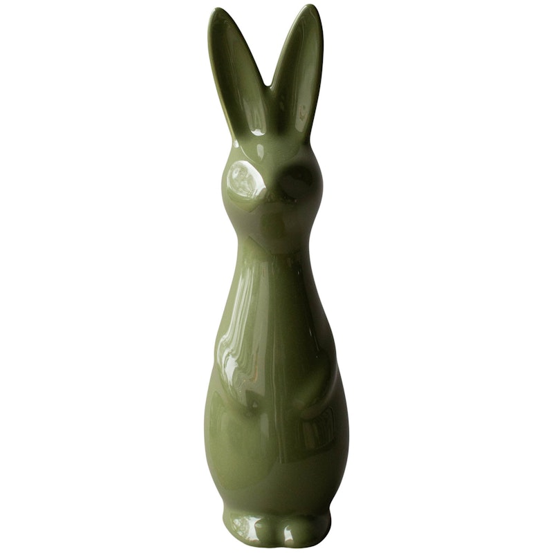 Swedish Rabbit Decoration 27 cm, Shiny Green