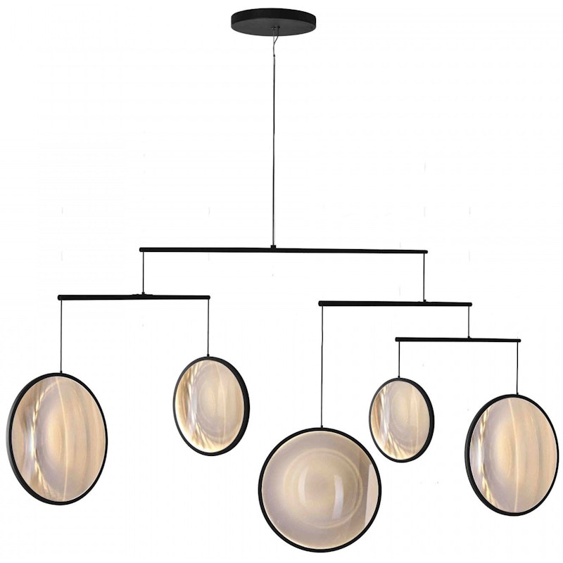 Focus X5 Chandelier, Matte Black