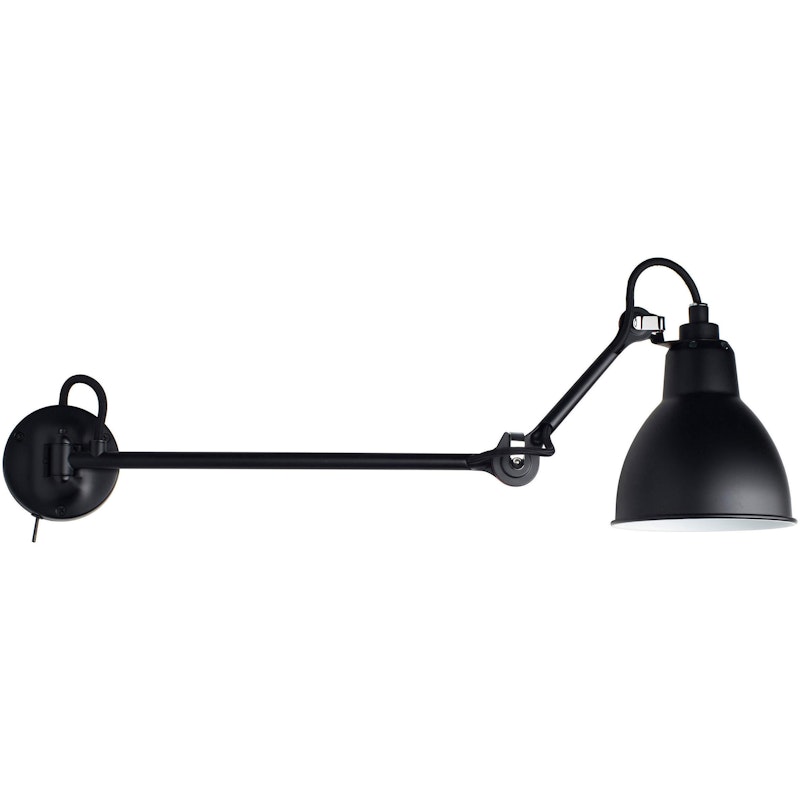 Lampe Gras N°204 L40 SW Wall Lamp, Black