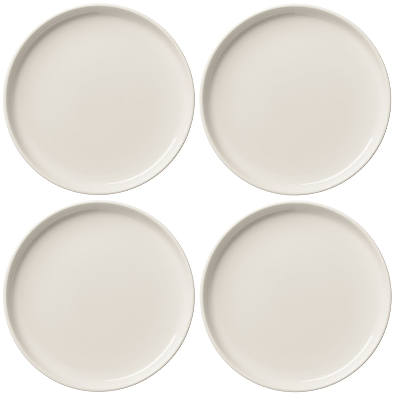BON Plate 22 cm 4-pack, Ivory