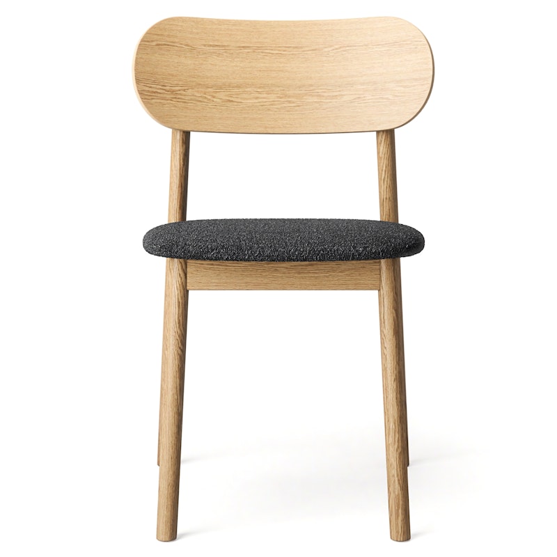 Elephant Chair, Natural Oak / Anthracite coloured Bouclé