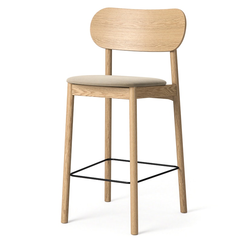 Elephant Bar Chair, Natural Oak / Beige Velvet