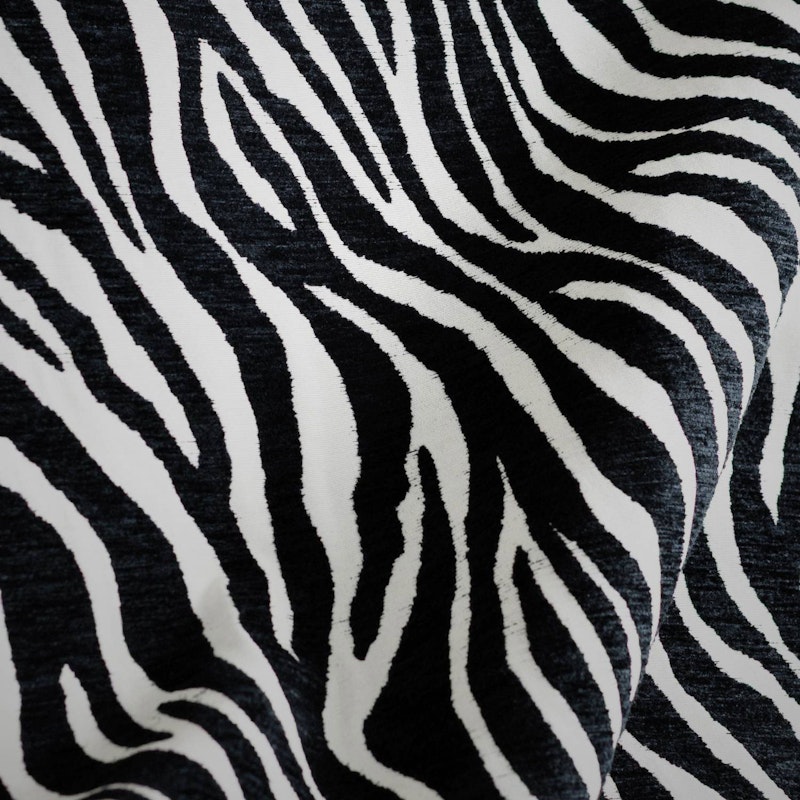 Fabric sample Zebra, Black/White