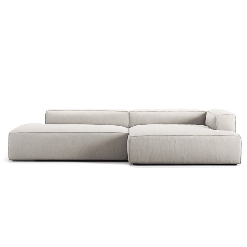 Grand 2.5 Seater Sofa open end Left, Moon White