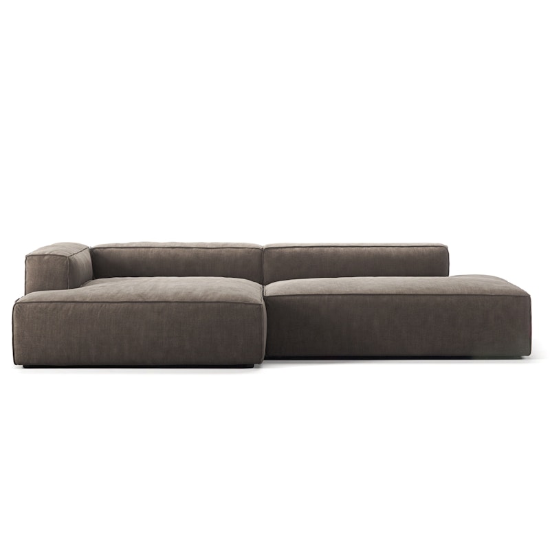 Grand 2.5 Seater Sofa open end Right, Mole Brown