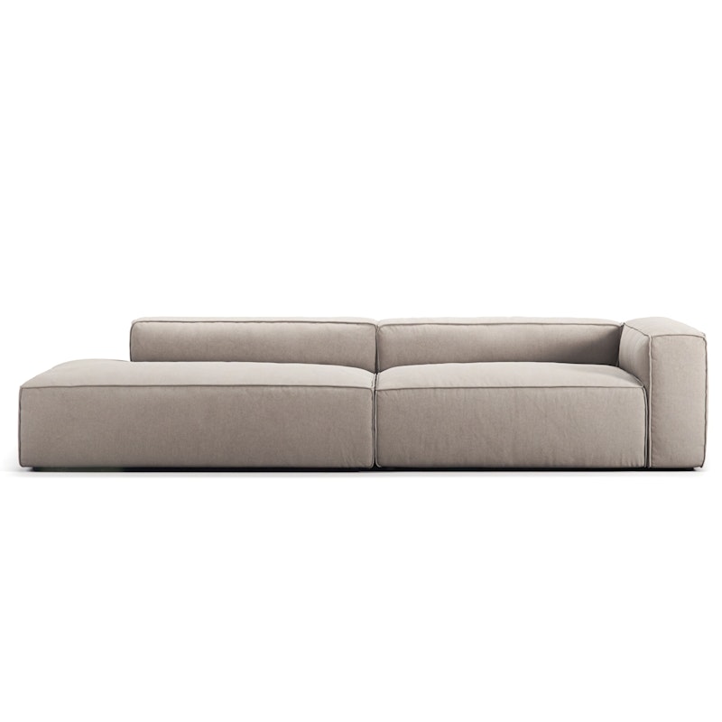 Grand 3 Seater Sofa open end Left, Sandshell Beige