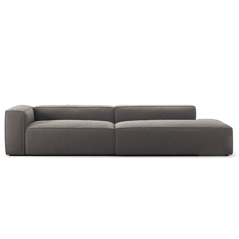 Grand 3 Seater Sofa open end Right, Hunter Brown