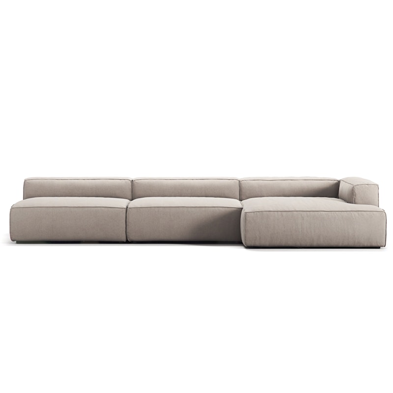 Grand 5 Seater Sofa chaise Longue Right, Sandshell Beige