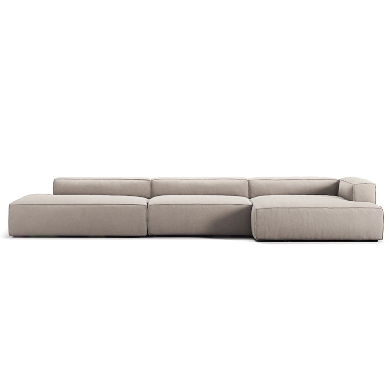 Grand 5 Seater Sofa open end Left, Sandshell Beige