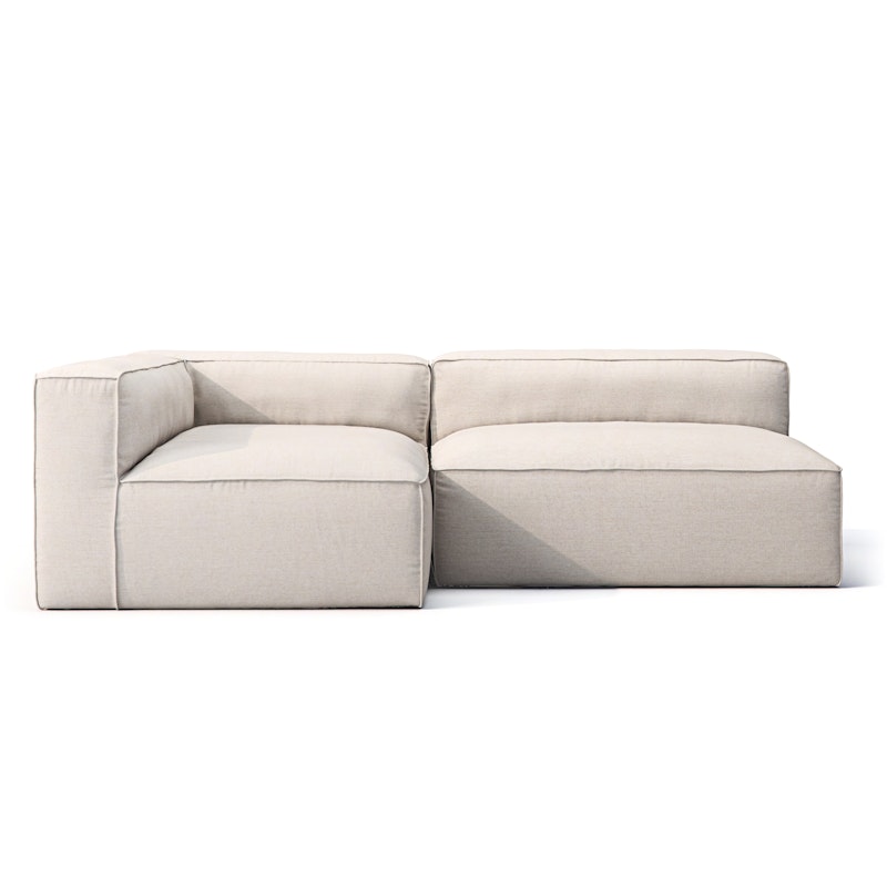 Grand Outdoor Lounge Sofa 2-Seater Left, Linen Chalk