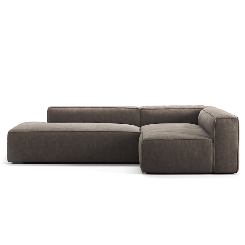 Grand Lounge Sofa 3-Seater open end Left, Mole Brown