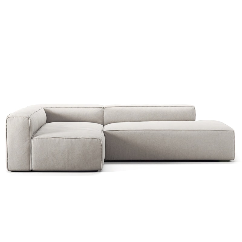 Grand Lounge Sofa 3-Seater open end Right, Moon White