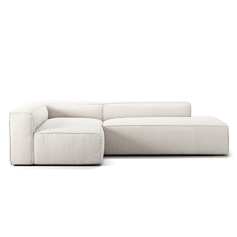 Grand Lounge Sofa 3-Seater open end Right, Steam White