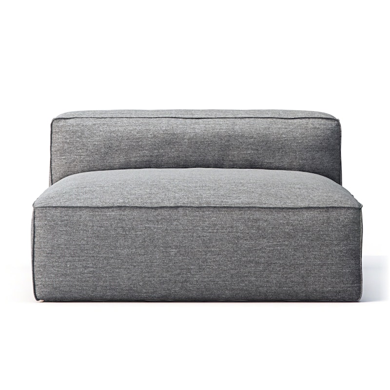 Grand Outdoor Modular Sofa, Charcoal Chiné