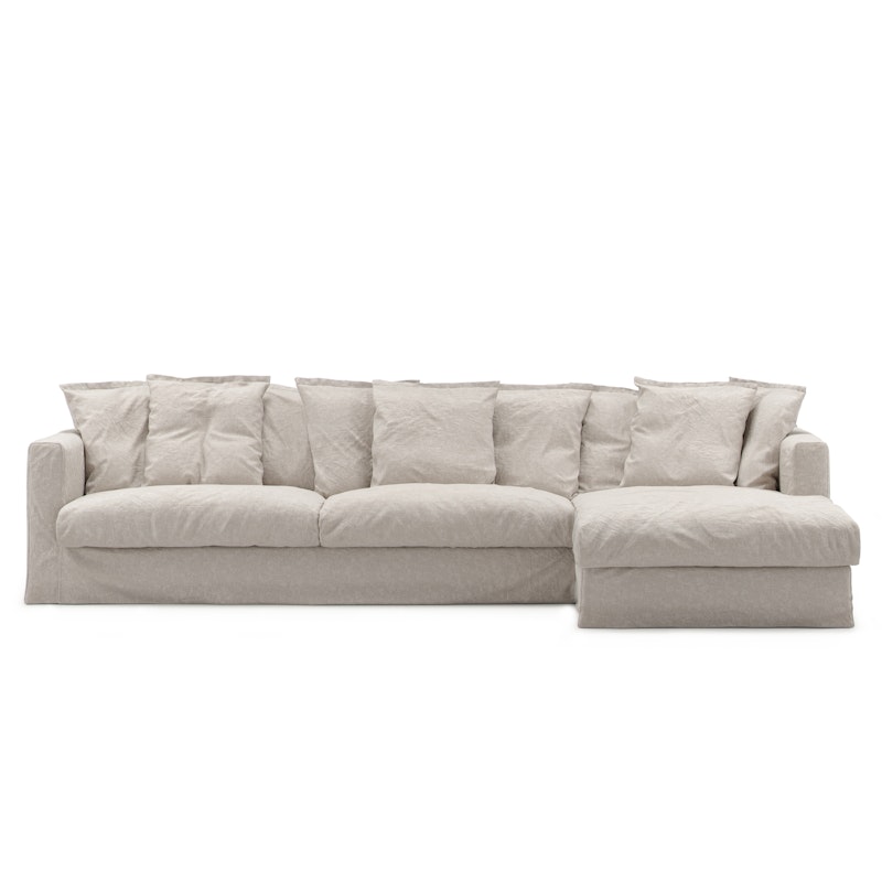 Le Grand Air 3-Seater Sofa Linen Divan Right, Natural Blonde