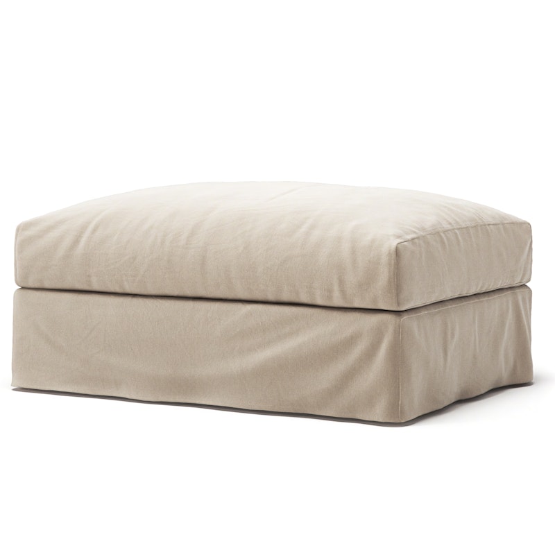 Le Grand Air Footstool Cotton, Beige