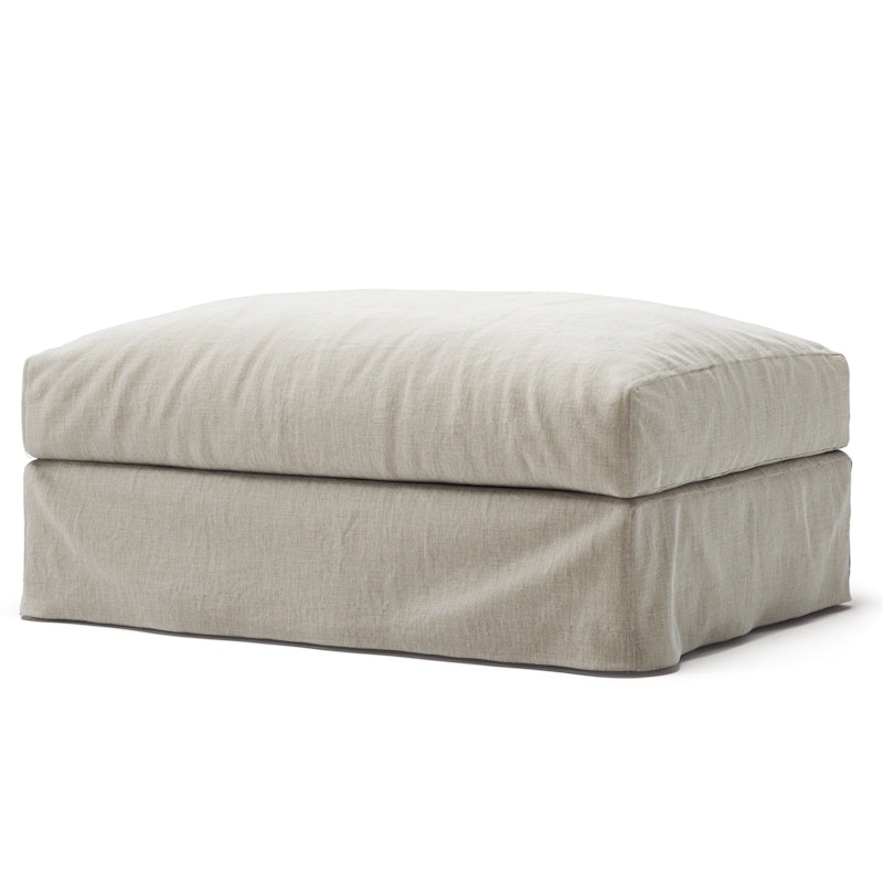 Le Grand Air Footstool Linen, Natural Blonde