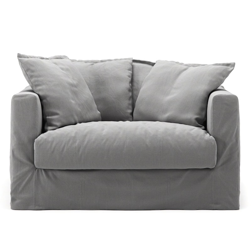 Le Grand Air Love Seat Cotton, Light Grey